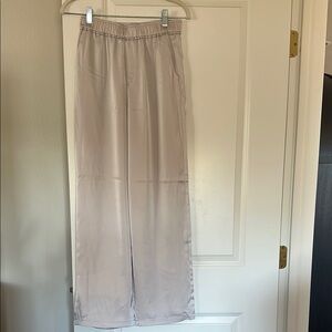 Satin Wide-Leg Pants Relaxed